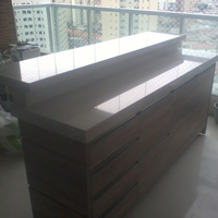 Ilha Silestone Branco Strellar