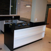 Bancadas em  Granito Preto São Gabriel