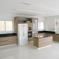 Pia e Ilha em Granito Preto